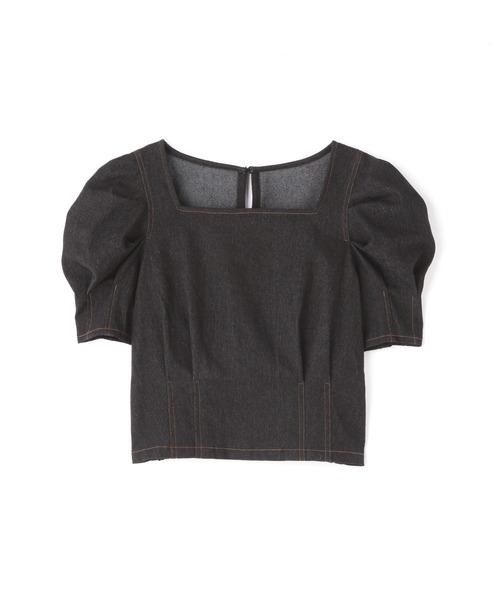 FREE'S MART(フリーズマート)の「◇スクエアネック短丈半袖ボリュームスリーブブラウス(シャツ/ブラウス・レディース・ブラック系その他/ベージュ系その他/ライトグリーン系/パープル系その他・FREE)」の17枚目の写真