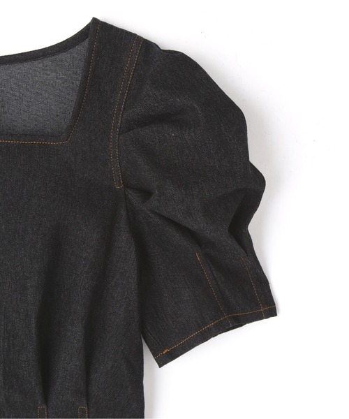 FREE'S MART(フリーズマート)の「◇スクエアネック短丈半袖ボリュームスリーブブラウス(シャツ/ブラウス・レディース・ブラック系その他/ベージュ系その他/ライトグリーン系/パープル系その他・FREE)」の20枚目の写真