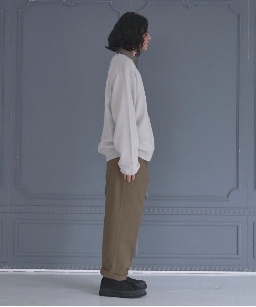 DOOPZ(ドープス)の「LOOSE BASIC V NECK KNIT/ルーズベーシックVネックニット(ニット/セーター・メンズ・チャコールグレー/ブラウン/グレー・SMALL/MEDIUM/LARGE)」の18枚目の写真