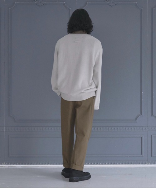 DOOPZ(ドープス)の「LOOSE BASIC V NECK KNIT/ルーズベーシックVネックニット(ニット/セーター・メンズ・チャコールグレー/ブラウン/グレー・SMALL/MEDIUM/LARGE)」の19枚目の写真
