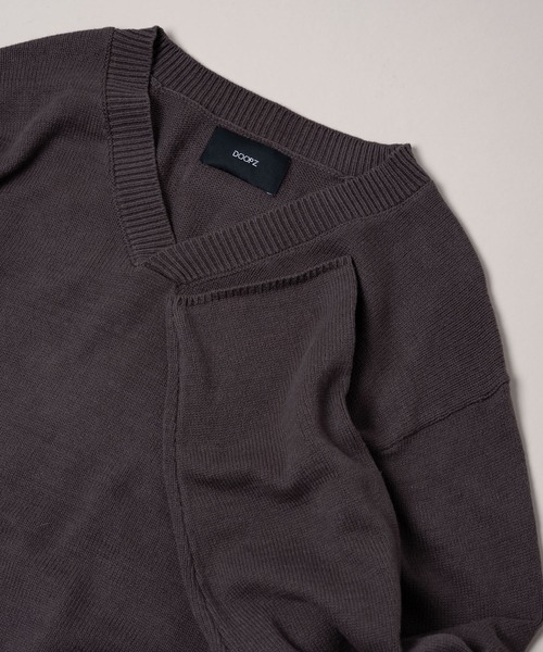 DOOPZ(ドープス)の「LOOSE BASIC V NECK KNIT/ルーズベーシックVネックニット(ニット/セーター・メンズ・チャコールグレー/ブラウン/グレー・SMALL/MEDIUM/LARGE)」の21枚目の写真