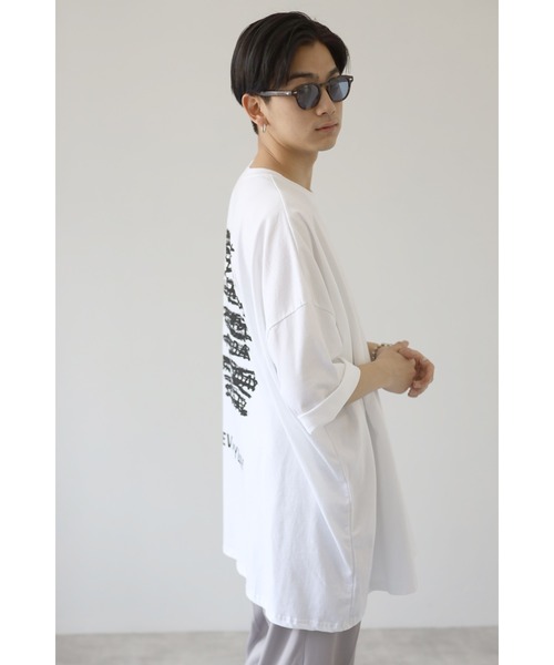 CREARE -LINO-（クレアーレリノ）の「【2021春夏】ストリートプリント スーパービッグシルエットTシャツ<ユニセックス>（Tシャツ/カットソー・メンズ・ホワイト/ブラック・FREE）」の7枚目の写真