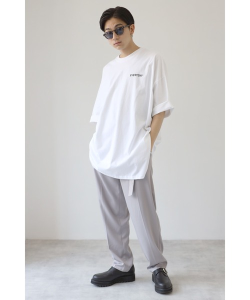 CREARE -LINO-（クレアーレリノ）の「【2021春夏】ストリートプリント スーパービッグシルエットTシャツ<ユニセックス>（Tシャツ/カットソー・メンズ・ホワイト/ブラック・FREE）」の10枚目の写真