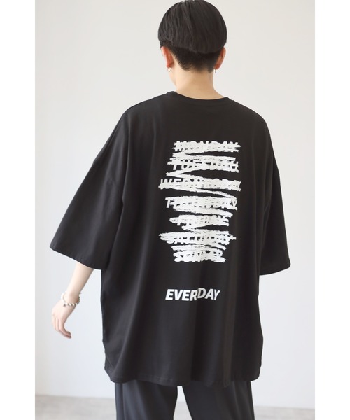 CREARE -LINO-（クレアーレリノ）の「【2021春夏】ストリートプリント スーパービッグシルエットTシャツ<ユニセックス>（Tシャツ/カットソー・メンズ・ホワイト/ブラック・FREE）」の16枚目の写真