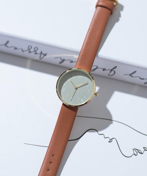 SETUP7（セットアップセブン）の「【SETUP7】クラシカルバンド ジーナウォッチ ※ YM017 FW（アナログ腕時計・レディース・ホワイト/ブラック/ブラウン/グレー・FREE）」の4枚目の写真