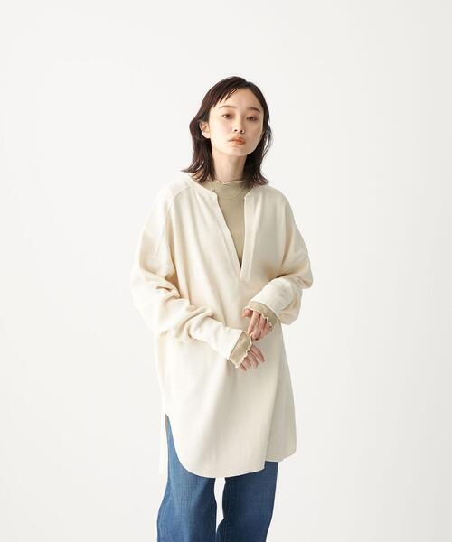 CITEN(シテン)の「<CITEN(シテン)> シアー リブ ボートネック カットソー(Tシャツ/カットソー・レディース・ライトブルー/その他1/オフホワイト/ダークグレー/ライム・FREE)」の16枚目の写真