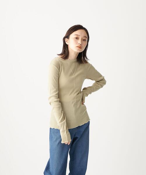 CITEN(シテン)の「<CITEN(シテン)> シアー リブ ボートネック カットソー(Tシャツ/カットソー・レディース・ライトブルー/その他1/オフホワイト/ダークグレー/ライム・FREE)」の20枚目の写真