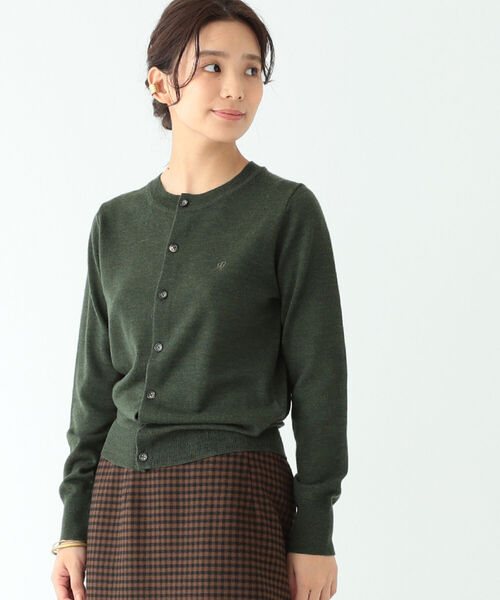 BEAMS BOY(ビームスボーイ)の「BEAMS BOY / 12ゲージ BB エンブロイダリー カーディガン(カーディガン/ボレロ・レディース・ベージュ/レッド/オリーブ/ミント・1/0)」の3枚目の写真