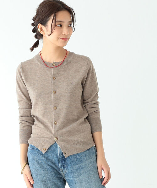 BEAMS BOY(ビームスボーイ)の「BEAMS BOY / 12ゲージ BB エンブロイダリー カーディガン(カーディガン/ボレロ・レディース・ベージュ/レッド/オリーブ/ミント・1/0)」の6枚目の写真
