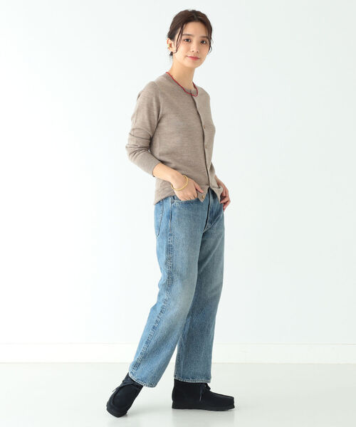 BEAMS BOY(ビームスボーイ)の「BEAMS BOY / 12ゲージ BB エンブロイダリー カーディガン(カーディガン/ボレロ・レディース・ベージュ/レッド/オリーブ/ミント・1/0)」の5枚目の写真