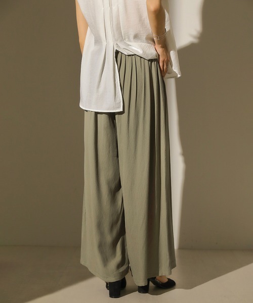Bou Jeloud（ブージュルード）の「パイピングギャザーパンツ（その他パンツ・レディース・ベージュ/ライトカーキ・FREE）」の11枚目の写真