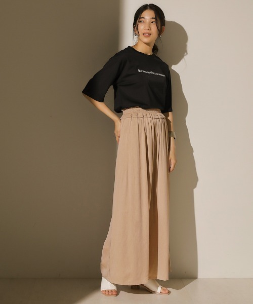 Bou Jeloud（ブージュルード）の「パイピングギャザーパンツ（その他パンツ・レディース・ベージュ/ライトカーキ・FREE）」の8枚目の写真