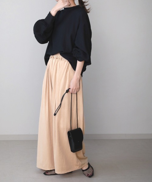 Bou Jeloud（ブージュルード）の「パイピングギャザーパンツ（その他パンツ・レディース・ベージュ/ライトカーキ・FREE）」の18枚目の写真