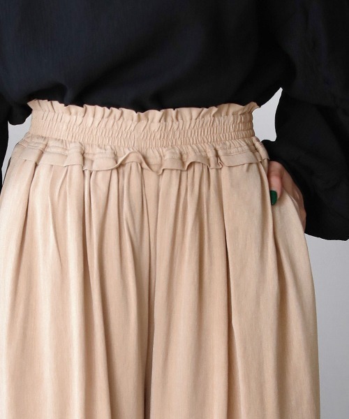 Bou Jeloud（ブージュルード）の「パイピングギャザーパンツ（その他パンツ・レディース・ベージュ/ライトカーキ・FREE）」の22枚目の写真