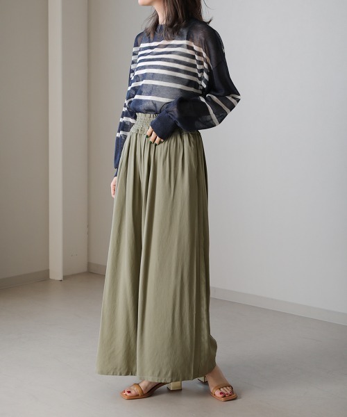 Bou Jeloud（ブージュルード）の「パイピングギャザーパンツ（その他パンツ・レディース・ベージュ/ライトカーキ・FREE）」の14枚目の写真