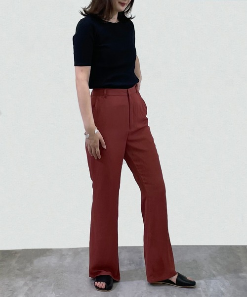 4youstory（フォーユーストーリー）の「バックオープンTシャツ（Tシャツ/カットソー・レディース・ブラック/オフホワイト/モカ・FREE）」の10枚目の写真