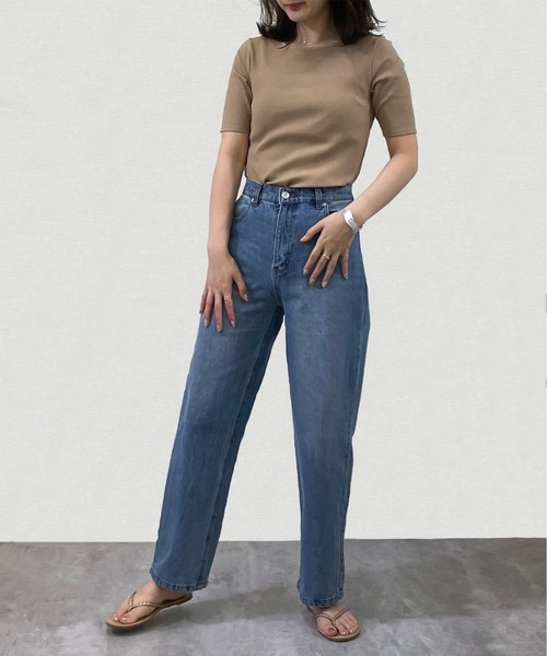 4youstory（フォーユーストーリー）の「バックオープンTシャツ（Tシャツ/カットソー・レディース・ブラック/オフホワイト/モカ・FREE）」の5枚目の写真