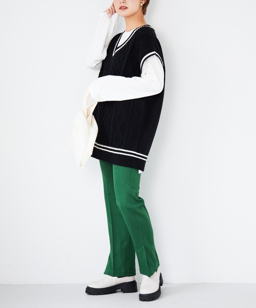 Heather（ヘザー）の「【裾が選べるTシャツ】アソートヘムロンTEE　959983（Tシャツ/カットソー・レディース・ホワイト系その他2/ホワイト系その他3/ホワイト系その他・FREE）」の8枚目の写真