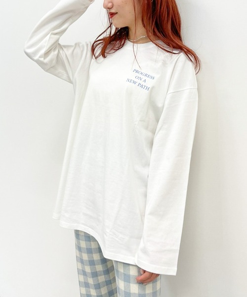 Heather（ヘザー）の「【裾が選べるTシャツ】アソートヘムロンTEE　959983（Tシャツ/カットソー・レディース・ホワイト系その他2/ホワイト系その他3/ホワイト系その他・FREE）」の9枚目の写真