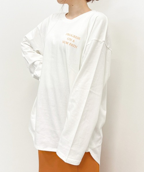 Heather（ヘザー）の「【裾が選べるTシャツ】アソートヘムロンTEE　959983（Tシャツ/カットソー・レディース・ホワイト系その他2/ホワイト系その他3/ホワイト系その他・FREE）」の12枚目の写真