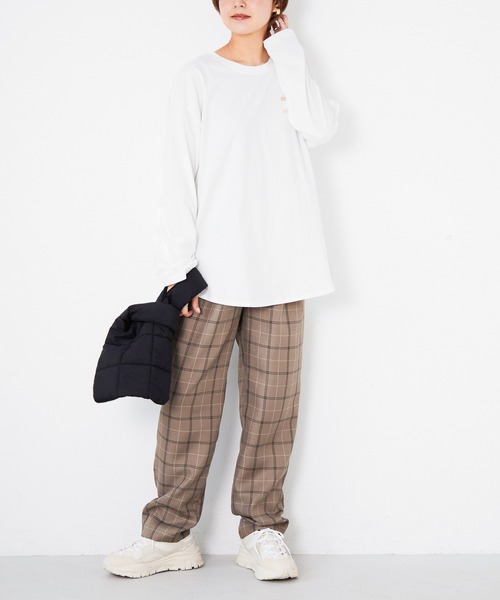 Heather（ヘザー）の「【裾が選べるTシャツ】アソートヘムロンTEE　959983（Tシャツ/カットソー・レディース・ホワイト系その他2/ホワイト系その他3/ホワイト系その他・FREE）」の15枚目の写真