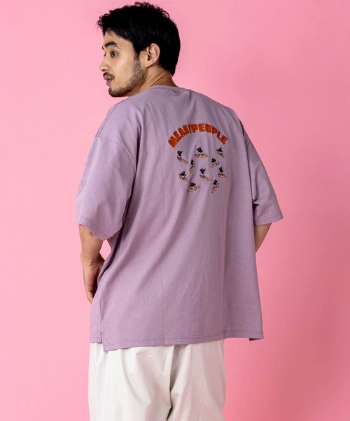 KGFR(カガフリ)の「KGFR(カガフリ)MEANY PEOPLE刺繍カットソー/Tシャツ/TEE/ベア(Tシャツ/カットソー・メンズ・ホワイト/ブラック/ベージュ/パープル・M/L)」の1枚目の写真