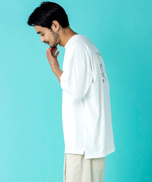 KGFR(カガフリ)の「KGFR(カガフリ)MEANY PEOPLE刺繍カットソー/Tシャツ/TEE/ベア(Tシャツ/カットソー・メンズ・ホワイト/ブラック/ベージュ/パープル・M/L)」の11枚目の写真