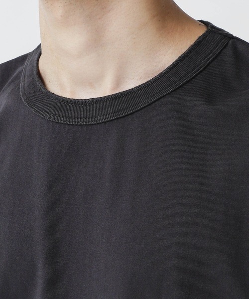 NANO universe(ナノユニバース)の「フェード加工クルーネックカットソー(Tシャツ/カットソー・メンズ・サックスブルー/ホワイト/ブラック・S/L/XL/M)」の11枚目の写真