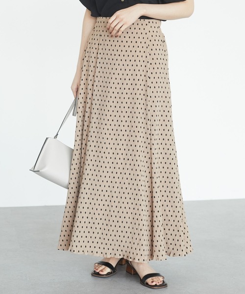 ELENCARE DUE（エレンカーレデュエ）の「・ELENCARE DUE ドットヨウリュウスカート＊（スカート・レディース・チャコールグレー/ブラック/ベージュ/ネイビー・FREE）」の4枚目の写真