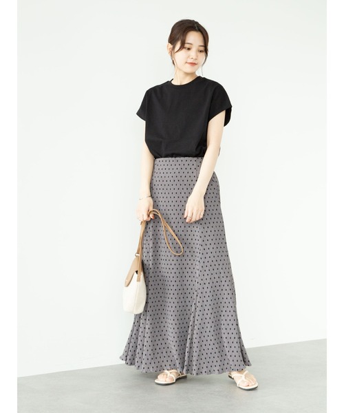 ELENCARE DUE（エレンカーレデュエ）の「・ELENCARE DUE ドットヨウリュウスカート＊（スカート・レディース・チャコールグレー/ブラック/ベージュ/ネイビー・FREE）」の6枚目の写真