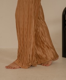 lawgy | satin pleats highwaist pants(その他パンツ)