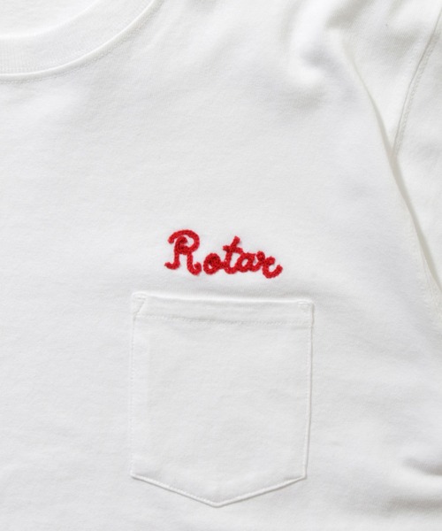 ROTAR(ローター)の「Chain Rotar Pocket Tee ポケット Tシャツ(Tシャツ/カットソー・メンズ・ホワイト/ブラック/ネイビー/ミックスグレー・SMALL/MEDIUM/LARGE/X-LARGE)」の6枚目の写真