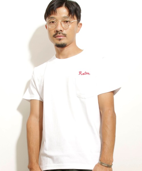 ROTAR(ローター)の「Chain Rotar Pocket Tee ポケット Tシャツ(Tシャツ/カットソー・メンズ・ホワイト/ブラック/ネイビー/ミックスグレー・SMALL/MEDIUM/LARGE/X-LARGE)」の9枚目の写真