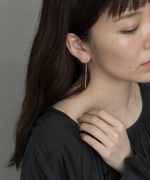 SMELLY(スメリー)の「silver925ボールチェーンピアス(ピアス(両耳用)・レディース・シルバー/ゴールド・-)」の6枚目の写真
