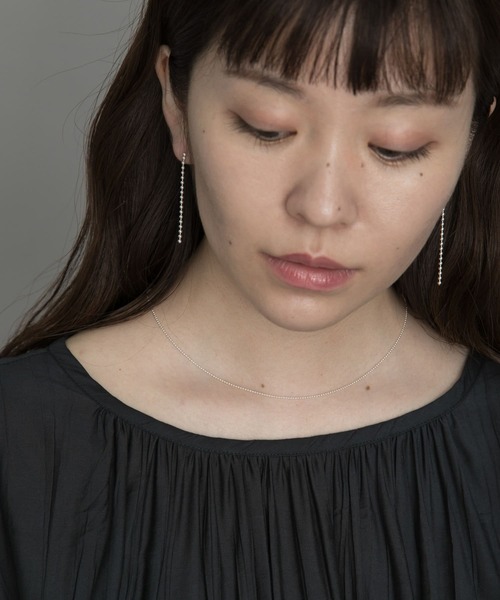 SMELLY(スメリー)の「silver925ボールチェーンピアス(ピアス(両耳用)・レディース・シルバー/ゴールド・-)」の7枚目の写真