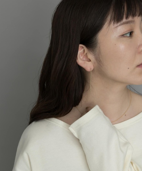 SMELLY(スメリー)の「silver925ボールチェーンピアス(ピアス(両耳用)・レディース・シルバー/ゴールド・-)」の11枚目の写真