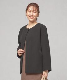 closet story | <closet story(クローゼットストーリー)>ノーカラー ショートコート -ウォッシャブル-(ノーカラーコート)