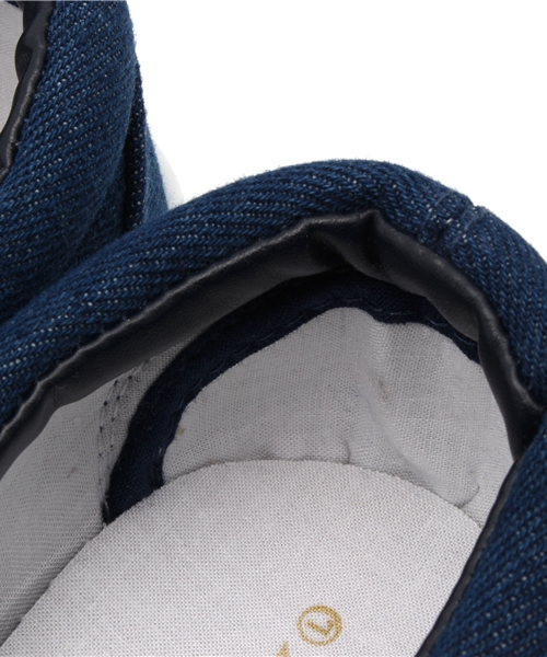 WEGO(ウィゴー)の「WEGO/スリッポンスニーカー(スニーカー・レディース・ホワイト/ブラック/ダークインディゴブルー・MEDIUM/LARGE)」の4枚目の写真