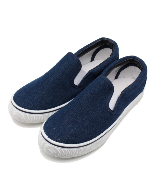 WEGO(ウィゴー)の「WEGO/スリッポンスニーカー(スニーカー・レディース・ホワイト/ブラック/ダークインディゴブルー・MEDIUM/LARGE)」の9枚目の写真