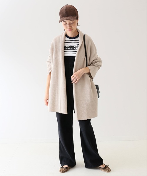 SLOBE IENA（スローブイエナ）の「コクーンニットショートガウン【手洗い可能】◆（カーディガン/ボレロ・レディース・ベージュ/ネイビー/ブルー・FREE）」の7枚目の写真