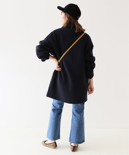 SLOBE IENA（スローブイエナ）の「コクーンニットショートガウン【手洗い可能】◆（カーディガン/ボレロ・レディース・ベージュ/ネイビー/ブルー・FREE）」の14枚目の写真