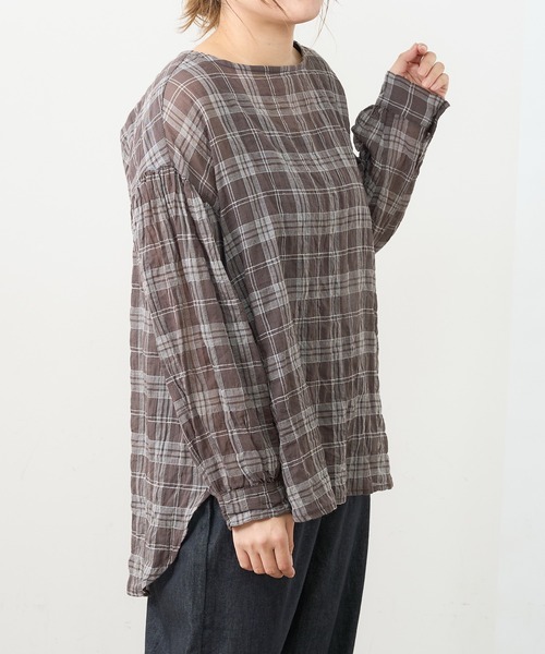 PUAL CE CIN(ピュアルセシン)の「シャーリングプルオーバーチュニック(シャツ/ブラウス・レディース・その他1/その他2/その他3/その他4/その他5・FREE)」の4枚目の写真