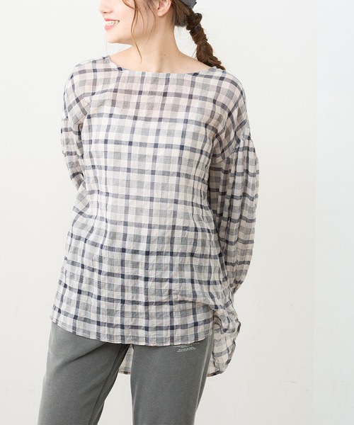 PUAL CE CIN(ピュアルセシン)の「シャーリングプルオーバーチュニック(シャツ/ブラウス・レディース・その他1/その他2/その他3/その他4/その他5・FREE)」の7枚目の写真