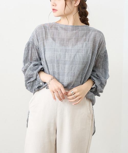 PUAL CE CIN(ピュアルセシン)の「シャーリングプルオーバーチュニック(シャツ/ブラウス・レディース・その他1/その他2/その他3/その他4/その他5・FREE)」の8枚目の写真