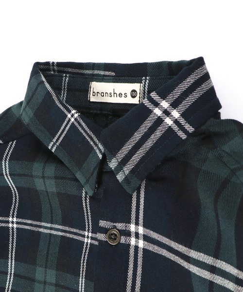 BRANSHES（ブランシェス）の「【ペア】チェックシャツ（シャツ/ブラウス・キッズ・ネイビー/レッド・150cm/90cm/130cm/100cm/140cm/110cm/120cm）」の13枚目の写真