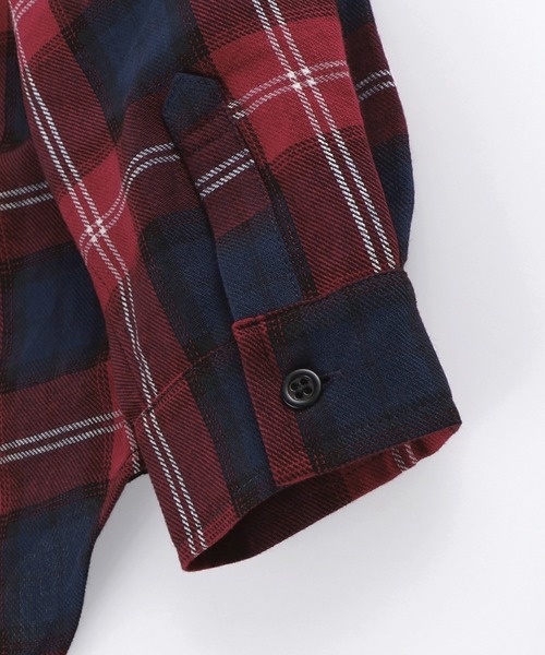 BRANSHES（ブランシェス）の「【ペア】チェックシャツ（シャツ/ブラウス・キッズ・ネイビー/レッド・150cm/90cm/130cm/100cm/140cm/110cm/120cm）」の19枚目の写真