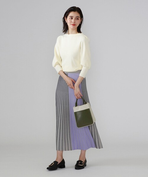 CAST:(キャストコロン)の「カラーコンビミニバッグ(トートバッグ・レディース・オフホワイト/ベージュ・FREE)」の3枚目の写真