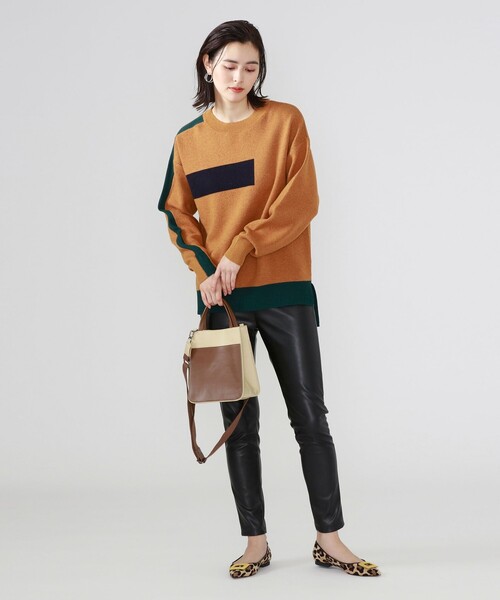 CAST:(キャストコロン)の「カラーコンビミニバッグ(トートバッグ・レディース・オフホワイト/ベージュ・FREE)」の6枚目の写真