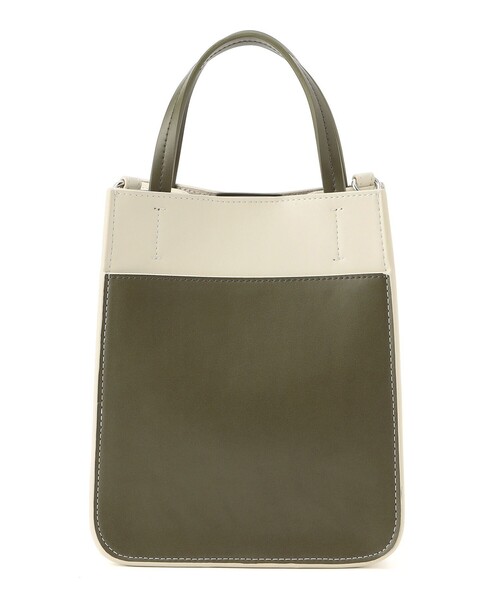 CAST:(キャストコロン)の「カラーコンビミニバッグ(トートバッグ・レディース・オフホワイト/ベージュ・FREE)」の10枚目の写真