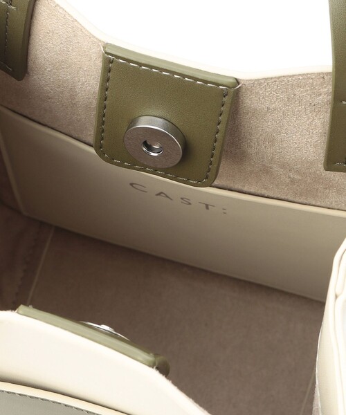 CAST:(キャストコロン)の「カラーコンビミニバッグ(トートバッグ・レディース・オフホワイト/ベージュ・FREE)」の13枚目の写真